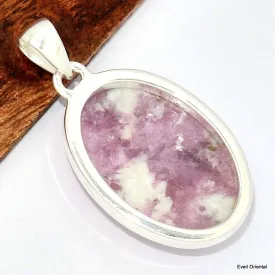 Pendentif oval Rubellite Tourmaline rose - Bijoux en Tourmaline Rose