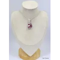 Pendentif Rubellite Tourmaline rose forme libre - Bijoux en Tourmaline Rose
