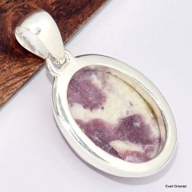 Pendentif Rubellite Tourmaline rose forme ovale Bijoux en Tourmaline Rose KC7.4