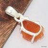 Petit pendentif Opale de feu serti griffes Bijoux en Opales KC8