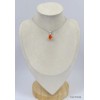 Petit pendentif Opale de feu serti griffes Bijoux en Opales KC8