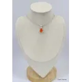 Petit pendentif Opale de feu serti griffes - Pendentifs pierres naturelles