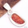Petit pendentif Opale de feu serti clos Bijoux en Opales KC8.1