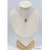 Petit pendentif Opale de feu serti clos Bijoux en Opales KC8.1