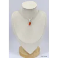 Petit pendentif Opale de feu serti clos - Pendentifs pierres naturelles