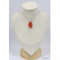 Gros Pendentif Opale de feu serti clos - Pendentifs pierres naturelles