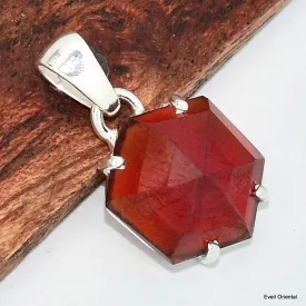 Grenat Hessonite naturel facetté - Pendentifs pierres naturelles
