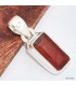 Pendentif Grenat Hessonite facetté rectangulaire Pendentifs pierres naturelles KC9.2