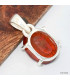Pendentif Grenat Hessonite facetté oval Pendentifs pierres naturelles KC9.3