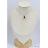 Pendentif Grenat Hessonite facetté oval Pendentifs pierres naturelles KC9.3