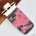 Pendentif rectangulaire en Rhodonite et Grenat - Pendentifs pierres naturelles