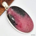 Pendentif oval en Rhodonite  Pendentifs pierres naturelles KC10.2