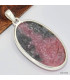Pendentif oval en Rhodonite  Pendentifs pierres naturelles KC10.2