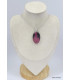 Pendentif oval en Rhodonite  Pendentifs pierres naturelles KC10.2