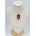 Pendentif oval en Rhodonite  Pendentifs pierres naturelles KC10.2