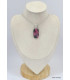 Pendentif authentique Rhodonite rectangulaire Pendentifs pierres naturelles KC10.3
