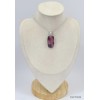 Pendentif authentique Rhodonite rectangulaire Pendentifs pierres naturelles KC10.3
