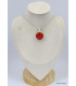 Pendentif rond en Onyx rouge Pendentifs pierres naturelles KC11