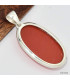 Pendentif oval en Onyx rouge Pendentifs pierres naturelles KC11.1