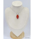 Pendentif marquise en Onyx rouge Pendentifs pierres naturelles KC11.2