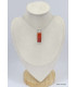 Pendentif Onyx rouge rectangulaire Pendentifs pierres naturelles KC11.3
