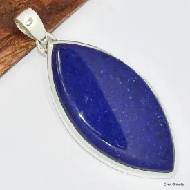 Grand pendentif marquise en Lapis Lazuli - Bijoux en Lapis-lazuli