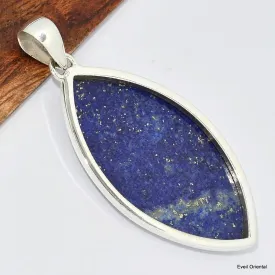 Grand pendentif marquise en Lapis Lazuli - Bijoux en Lapis-lazuli