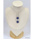 Authentique Lapis Lazuli grade AAA et nacre-a Bijoux en Lapis-lazuli KC12.3-a