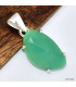 Pendentif Chrysoprase facettée asymétrique Bijoux en Chrysoprase KC13