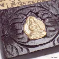 Livre de prières bouddhiste patine antique 24 cm - Livre de prières bouddhistes