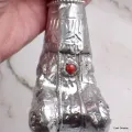 Kangling trompette tibétaine en os et métal - Objets rituels bouddhistes