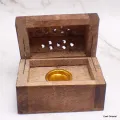 Porte-encens tibétain en bois pour cônes - Porte-encens tibétains
