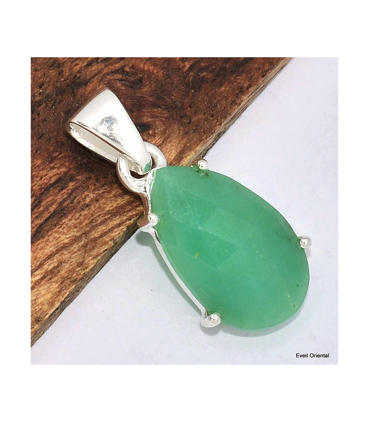 Pendentif Goutte En Citrine Et Argent 925 – Création Artisanale Avec Chaîne Et écrin