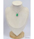Pendentif Chrysoprase facettée forme poire Bijoux en Chrysoprase KC13.2