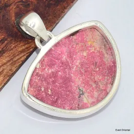 Pendentif Thulite rose forme libre - Pendentifs pierres naturelles