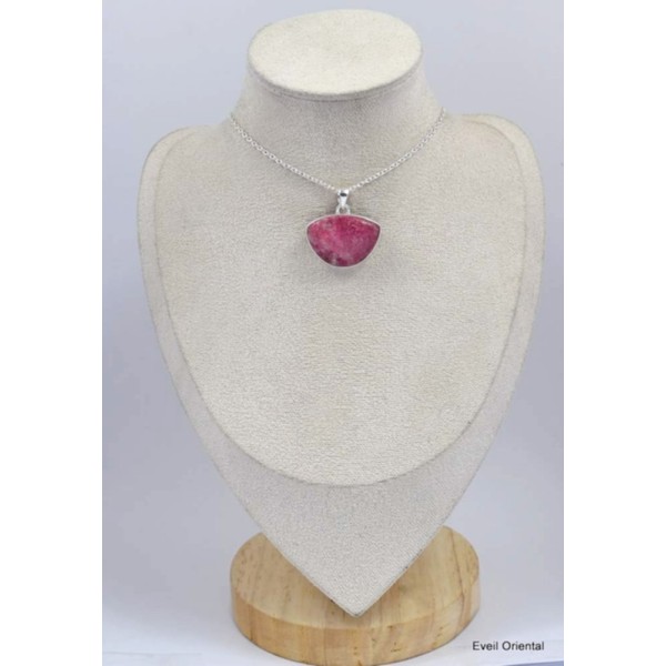 Pendentif Thulite rose forme libre Pendentifs pierres naturelles KC14