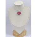 Pendentif Thulite rose forme libre - Pendentifs pierres naturelles