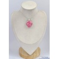 Pendentif rond en Thulite rose Pendentifs pierres naturelles kc14.1