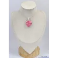 Pendentif rond en Thulite rose - Pendentifs pierres naturelles