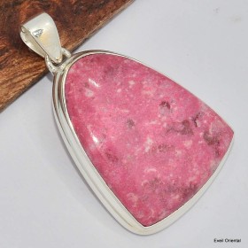 Pendentif cloche en Thulite rose 