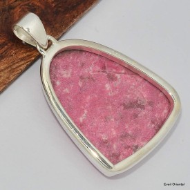 Pendentif cloche en Thulite rose Pendentifs pierres naturelles KC14.2