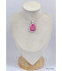 Pendentif cloche en Thulite rose Pendentifs pierres naturelles KC14.2