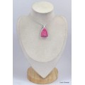 Pendentif cloche en Thulite rose Pendentifs pierres naturelles KC14.2