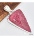 Pendentif Thulite rose foncé triangulaire Pendentifs pierres naturelles KC14.3