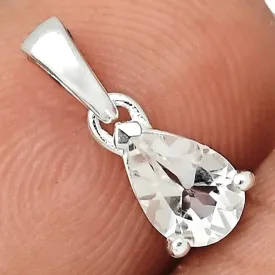 Pendentif Pierre naturelle Pétalite facettée - Pendentifs pierres naturelles