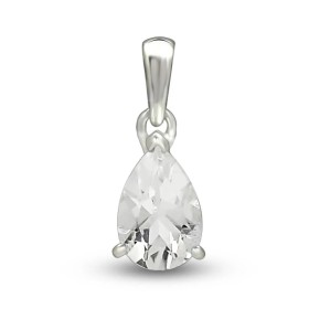 Boucles d'oreilles en Pétalite blanche facettée 