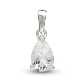 Pendentif Pierre naturelle Pétalite facettée - Pendentifs pierres naturelles