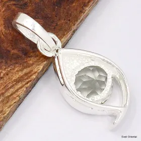 Pendentif Pierre naturelle Améthyste verte design - Bijoux en Prasiolite - Améthyste verte