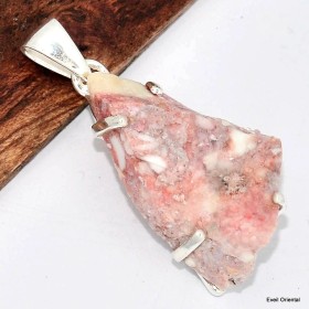 Pendentif Cristal de Cinabre brut Pendentifs pierres naturelles KC17