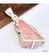 Pendentif Cristal de Cinabre brut Pendentifs pierres naturelles KC17